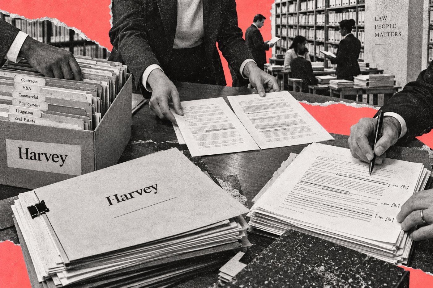대형 로펌이 Harvey로 계약을 검색·비교하고 근거가 있는 검토 결과를 만드는 업무 과정