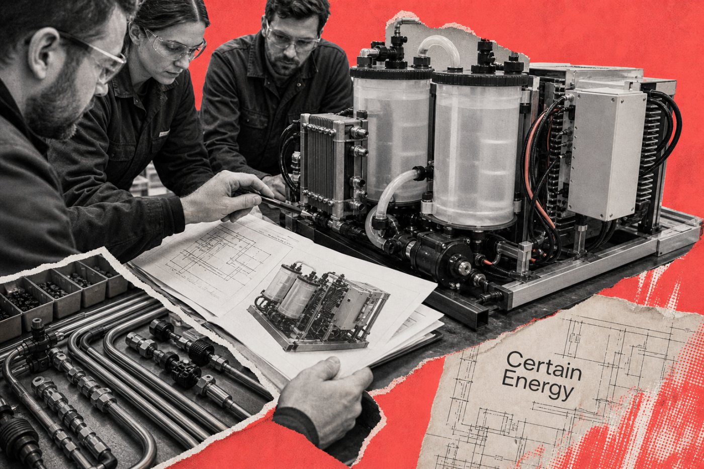 Certain Energy beralih dari RFC Power menuju pembangunan sistem baterai yang siap dikomersialisasikan.