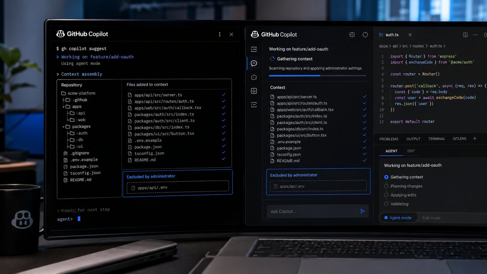 Excluir archivos de Copilot ya llega a CLI, pero no cubre todos los modos