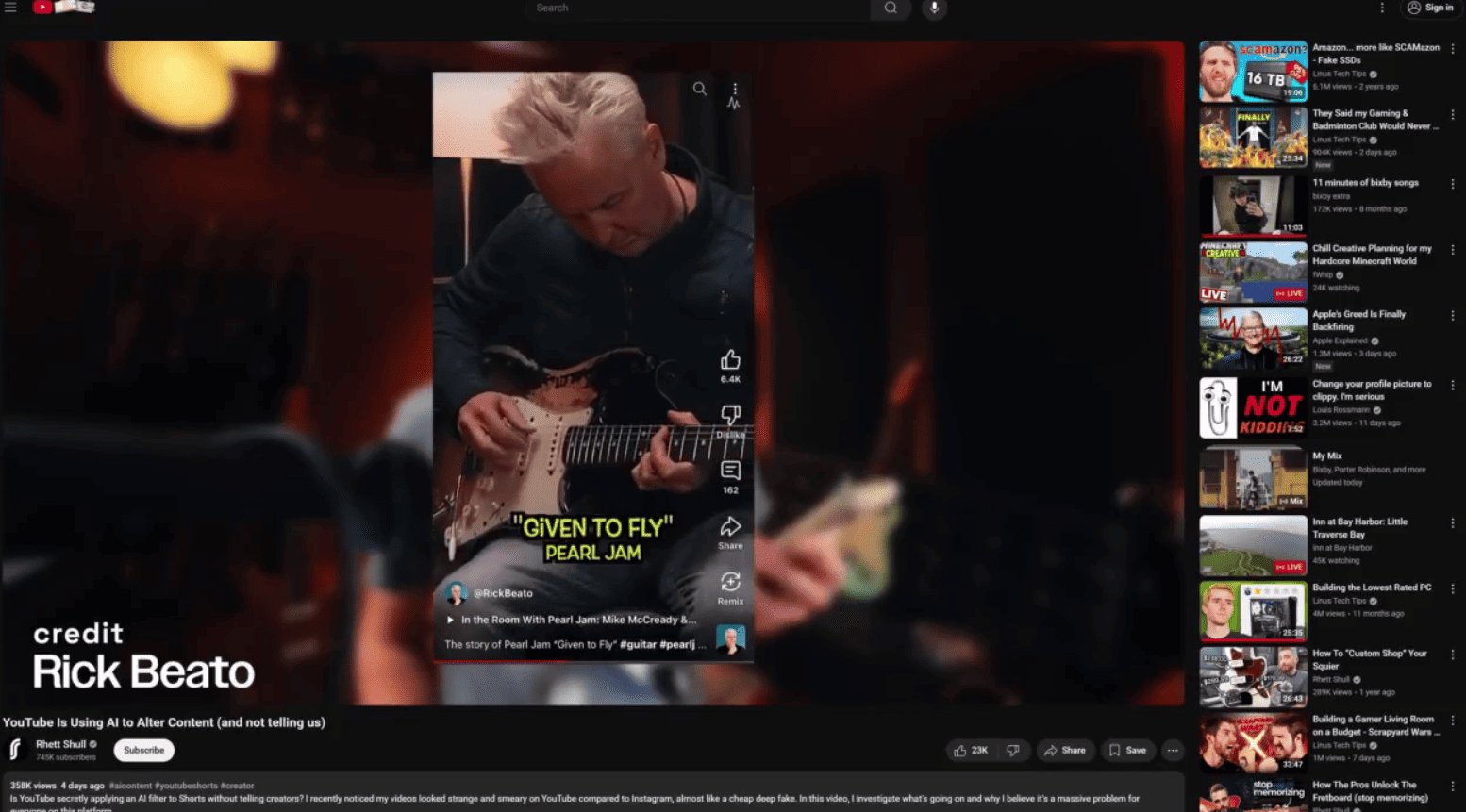 Fresh Conspiracy Theory: YouTube "Enhances" Shorts with AI to Make Real People Look Generated, Blurring the Line with AI Slop