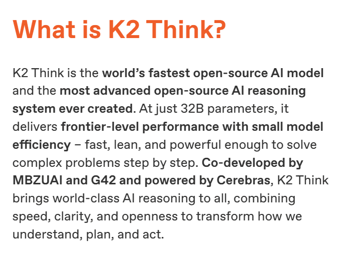 K2 Think: The World's Fastest Open-Source AI Model Redefining Efficient Reasoning