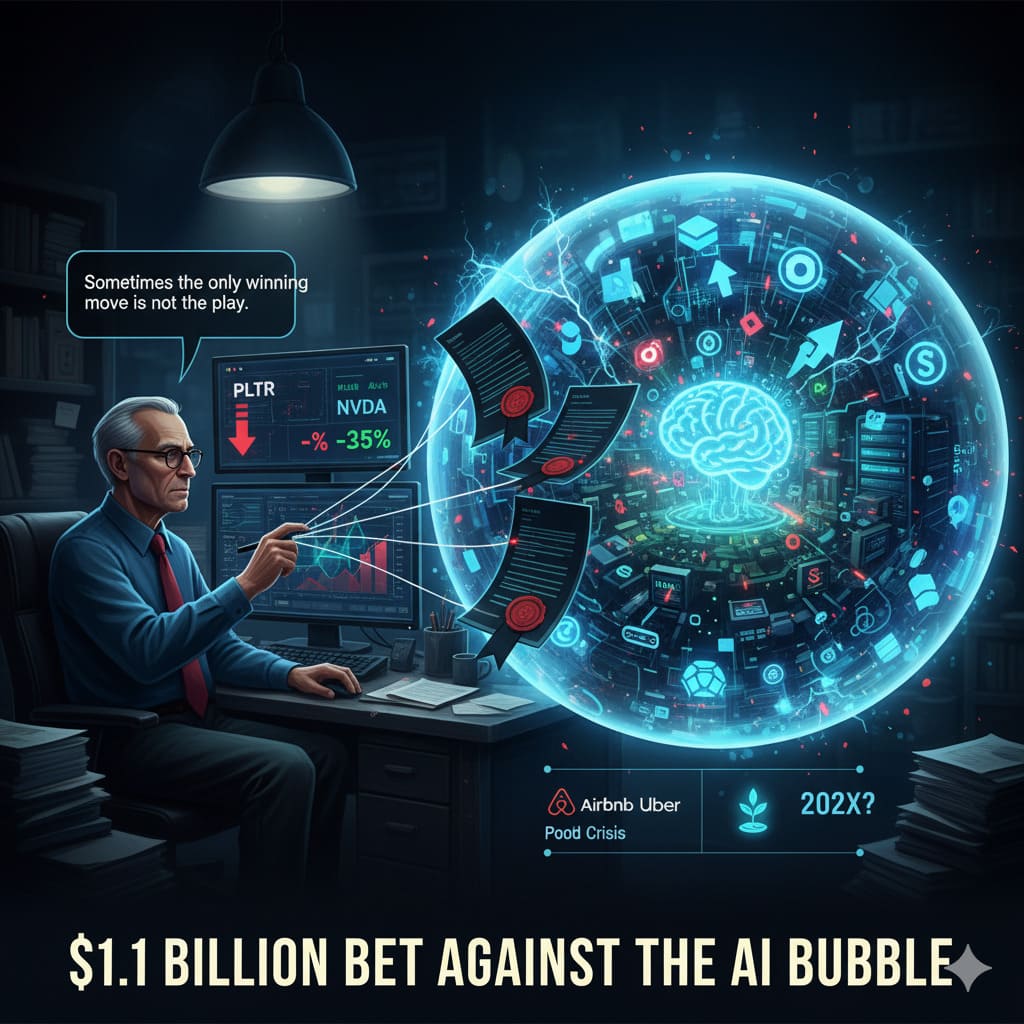 Michael Burry Bets <img.1 Billion Against the AI Bubble