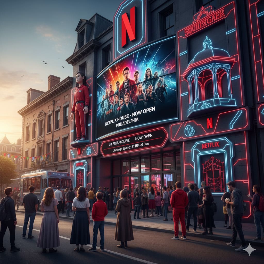 Netflix House Opens in Philadelphia: The Streaming Giant's First Themed Entertainment Venue