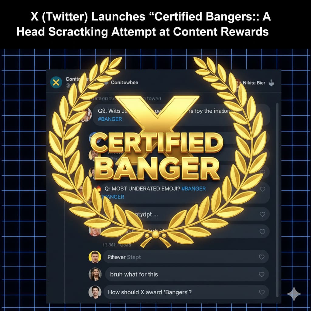 X (Twitter) Launches "Certified Bangers": A Head-Scratching Attempt at Content Rewards