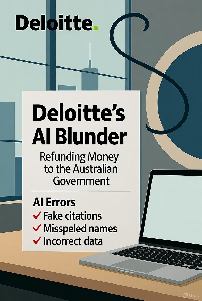 Deloitte Refunds Australian Government 0K for Error-Riddled AI-Generated Report