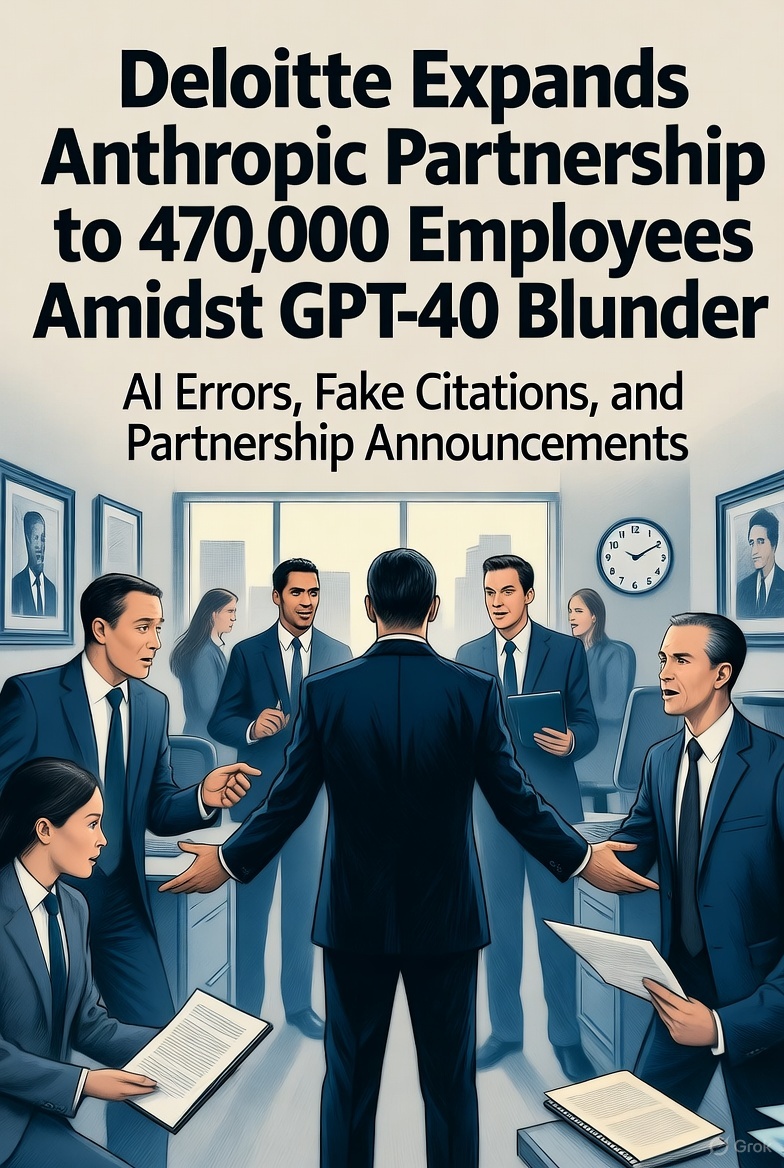 Perfect Storm: Deloitte Expands Anthropic Partnership to 470,000 Employees Amidst GPT-4o Blunder