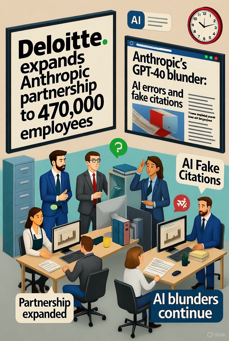Perfect Storm: Deloitte Expands Anthropic Partnership to 470,000 Employees Amidst GPT-4o Blunder