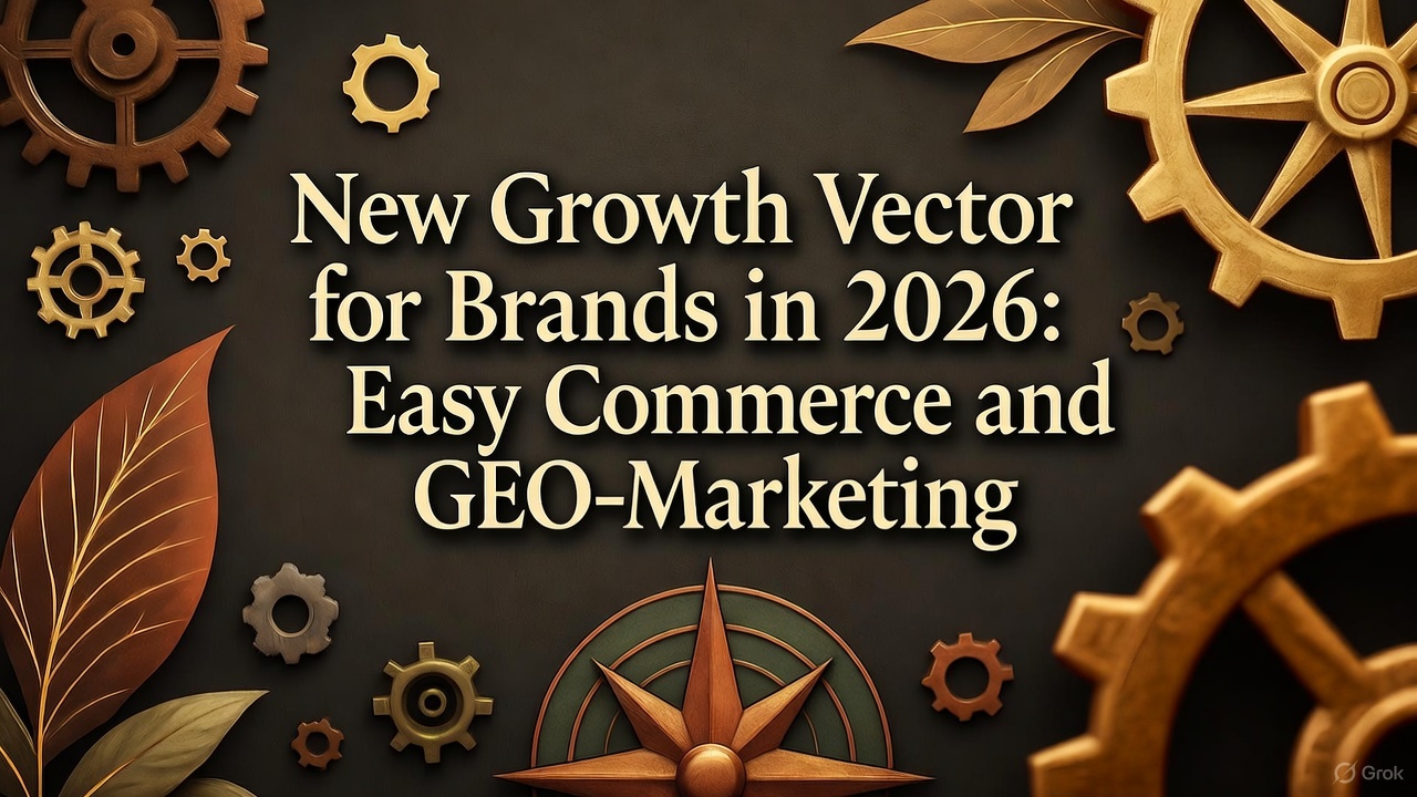 New Growth Vector for Brands in 2026: Easy Commerce and GEO-Marketing