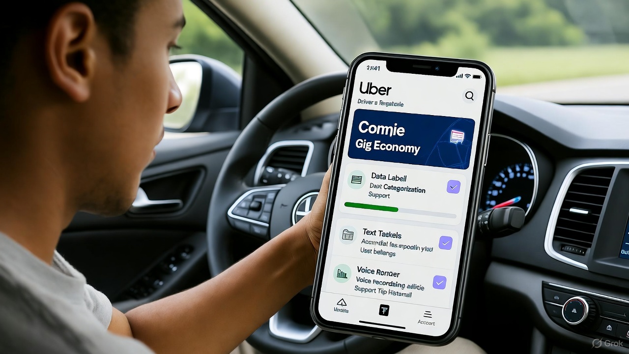 Uber Expands Gig Economy Horizons: Drivers Now Earn via Quick AI Data Tasks in the US