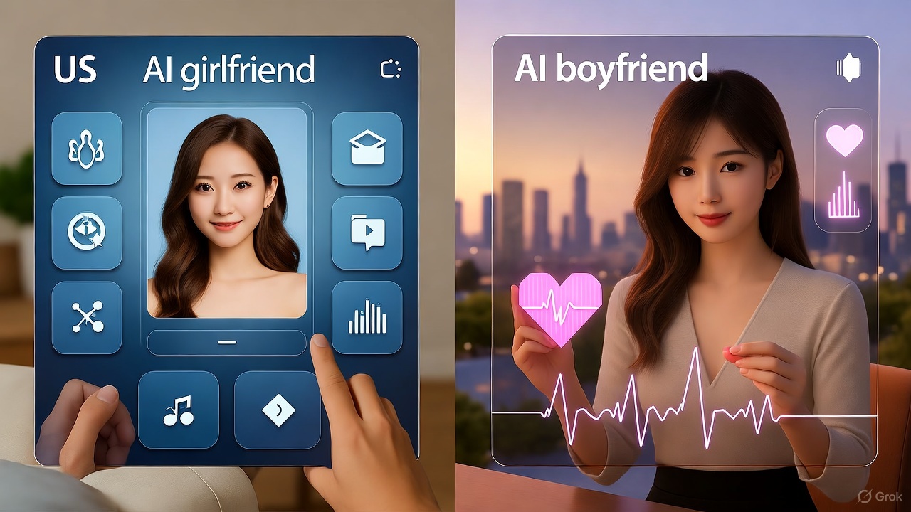 Romantic AI Companions in the US and China