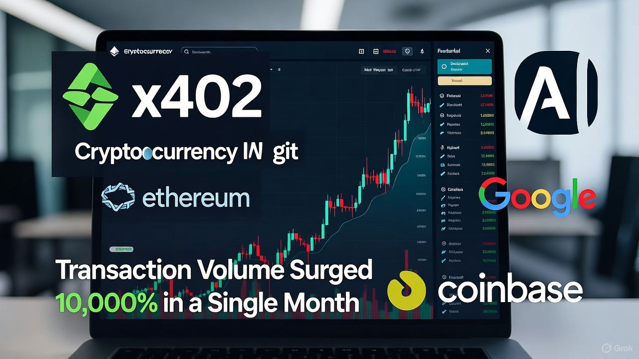x402 Transaction Volume Surges 10,000% in a Single Month