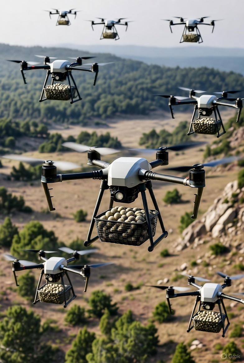 China's AI-Powered Drone Revolution: Planting 100,000 Trees a Day to Combat Deforestation