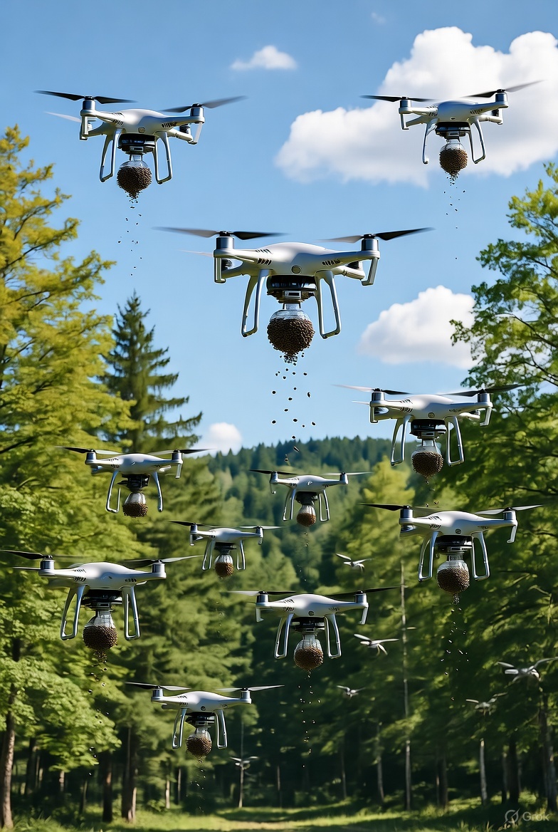 China's AI-Powered Drone Revolution: Planting 100,000 Trees a Day to Combat Deforestation