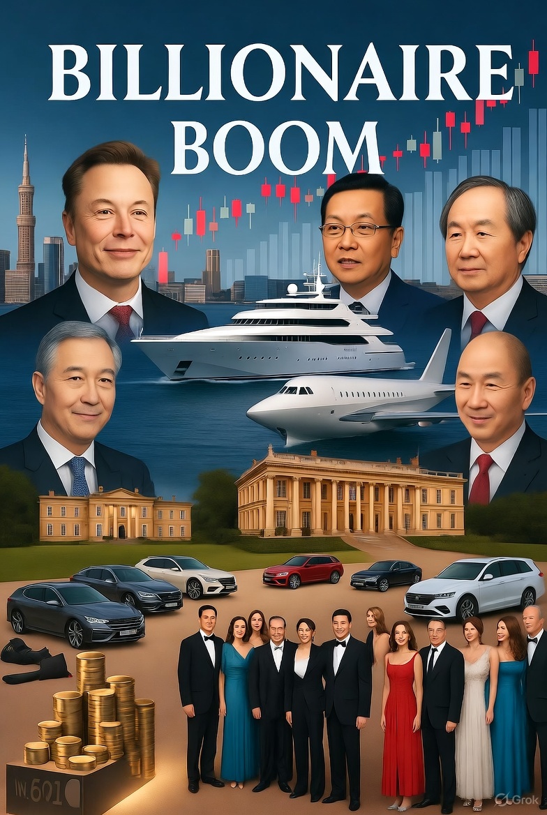 Global Billionaire Boom: 3,279 Tycoons Control  Trillion