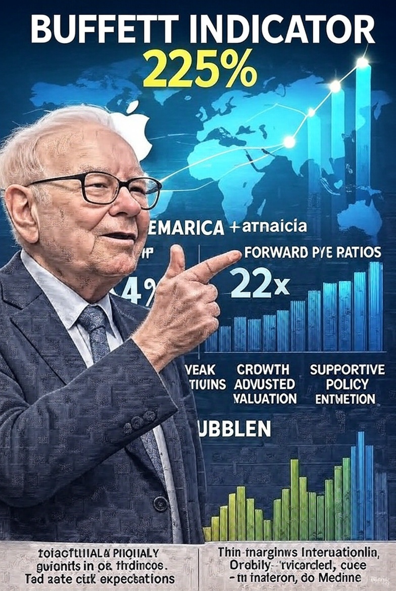 Is the Stock Market Overheated? Decoding Buffett's Indicator at a Record 225%