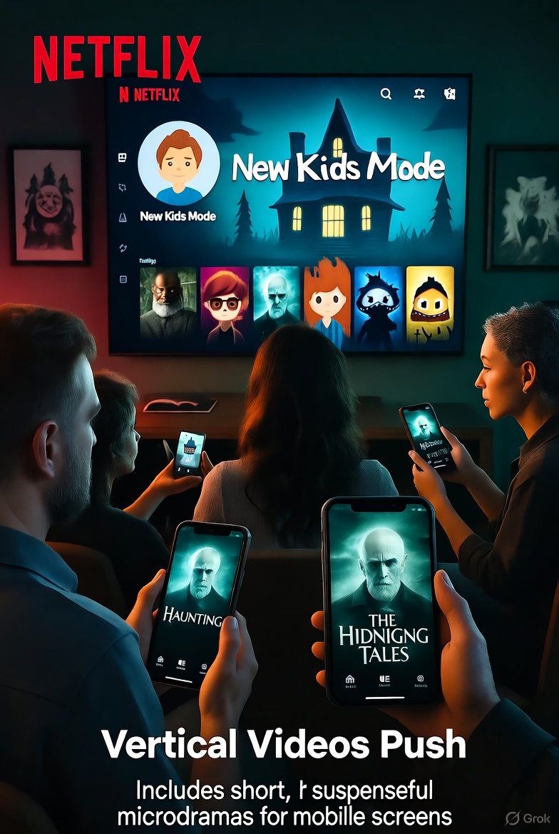 New Kids Mode and Vertical Videos Push: Netflix's Latest Features That Give Us the Chills