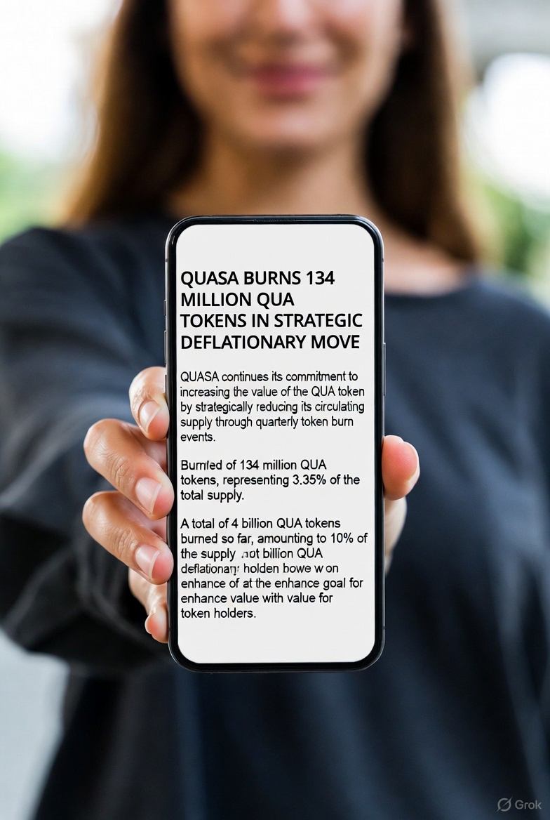 QUASA Burns 134 Million QUA Tokens in Strategic Deflationary Move