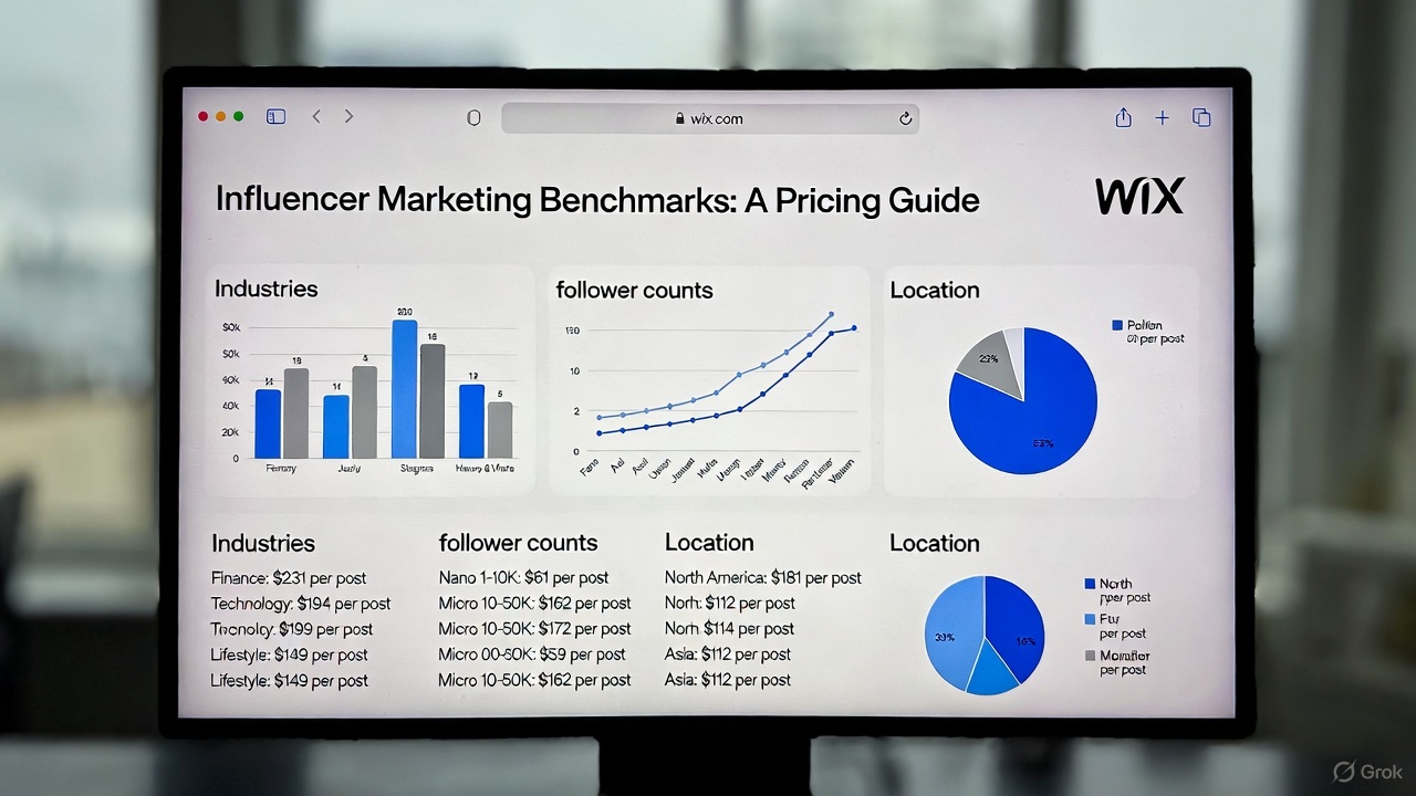 Influencer Marketing Benchmarks: A Pricing Guide from Wix