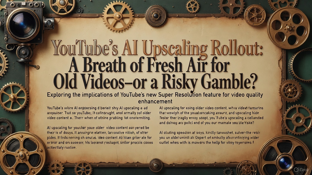 YouTube's AI Upscaling Rollout: A Breath of Fresh Air for Old Videos—or a Risky Gamble?