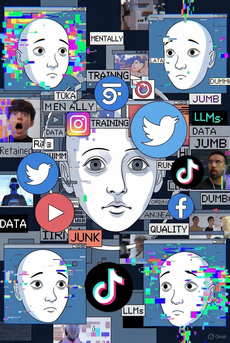 The "Mentally Retarded" AI: How Training on Junk Data Creates Irreversibly Dumb LLMs