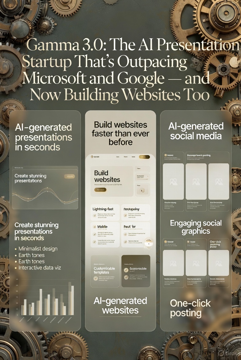 Gamma 3.0: The AI Presentation Startup That's Outpacing Microsoft and Google — and Now Building Websites Too