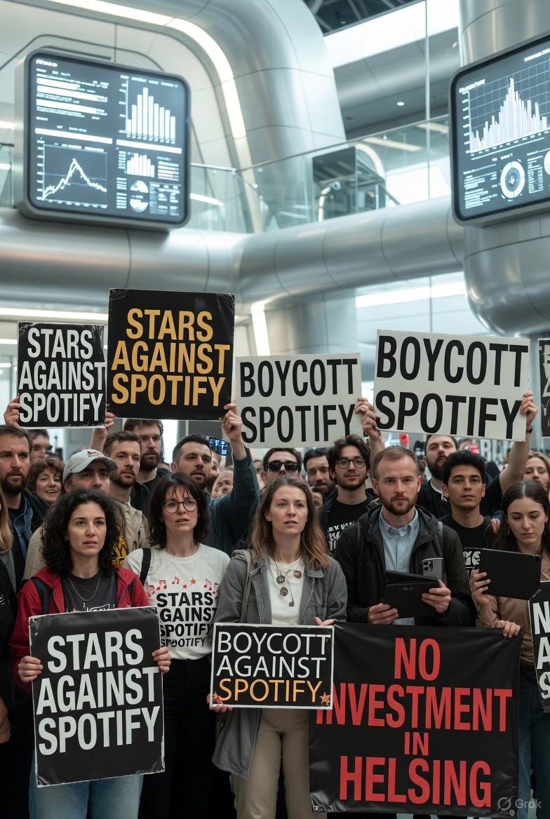 Stars in Shock: Spotify Founder's Investments Drive Artists Away from Streaming