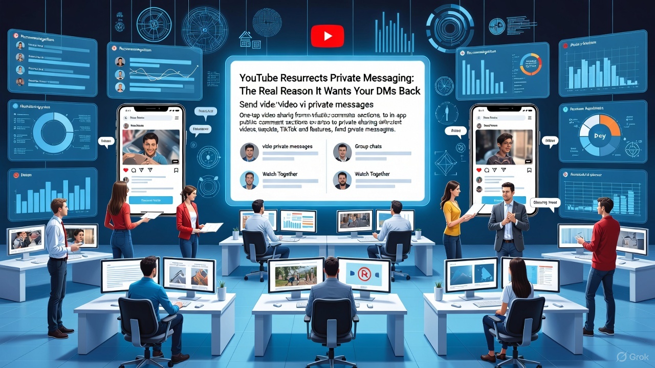 YouTube Brings Back Private Messaging After Six Years: The War for the “Forwarded Video” Is Officially On