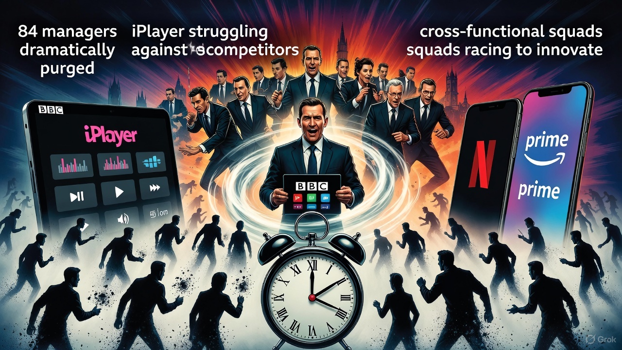 BBC’s Streaming Overhaul: 84 Managers Out, Survival Mode On
