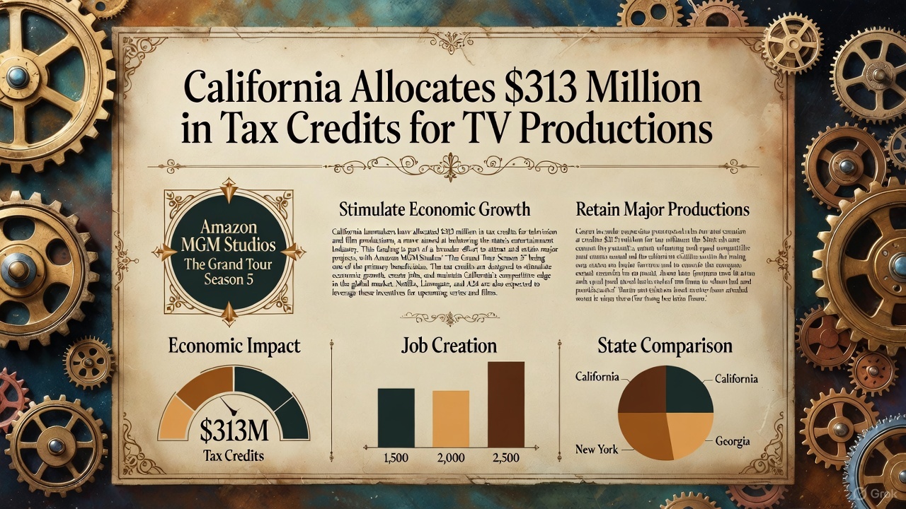California Boosts Hollywood's Heartbeat: 3 Million in Tax Credits Lure Blockbusters and Jobs Back Home
