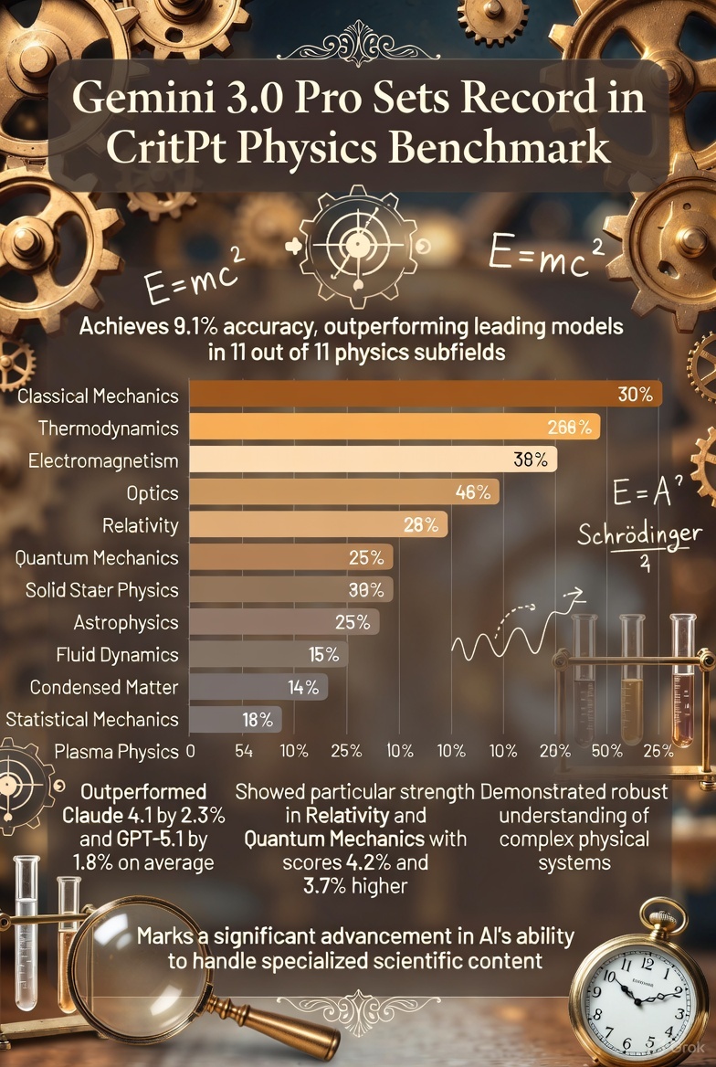 AI's Physics Puzzle: Gemini 3.0 Pro Edges Ahead in the Toughest Test Yet—But 9.1% Is No Victory Lap