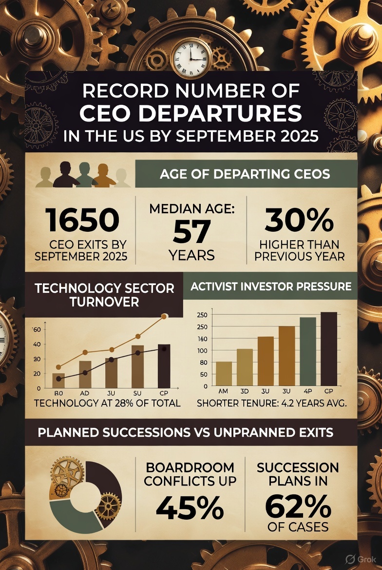 The Great CEO Exodus: America’s Corner Offices Are Revolving Faster Than Ever