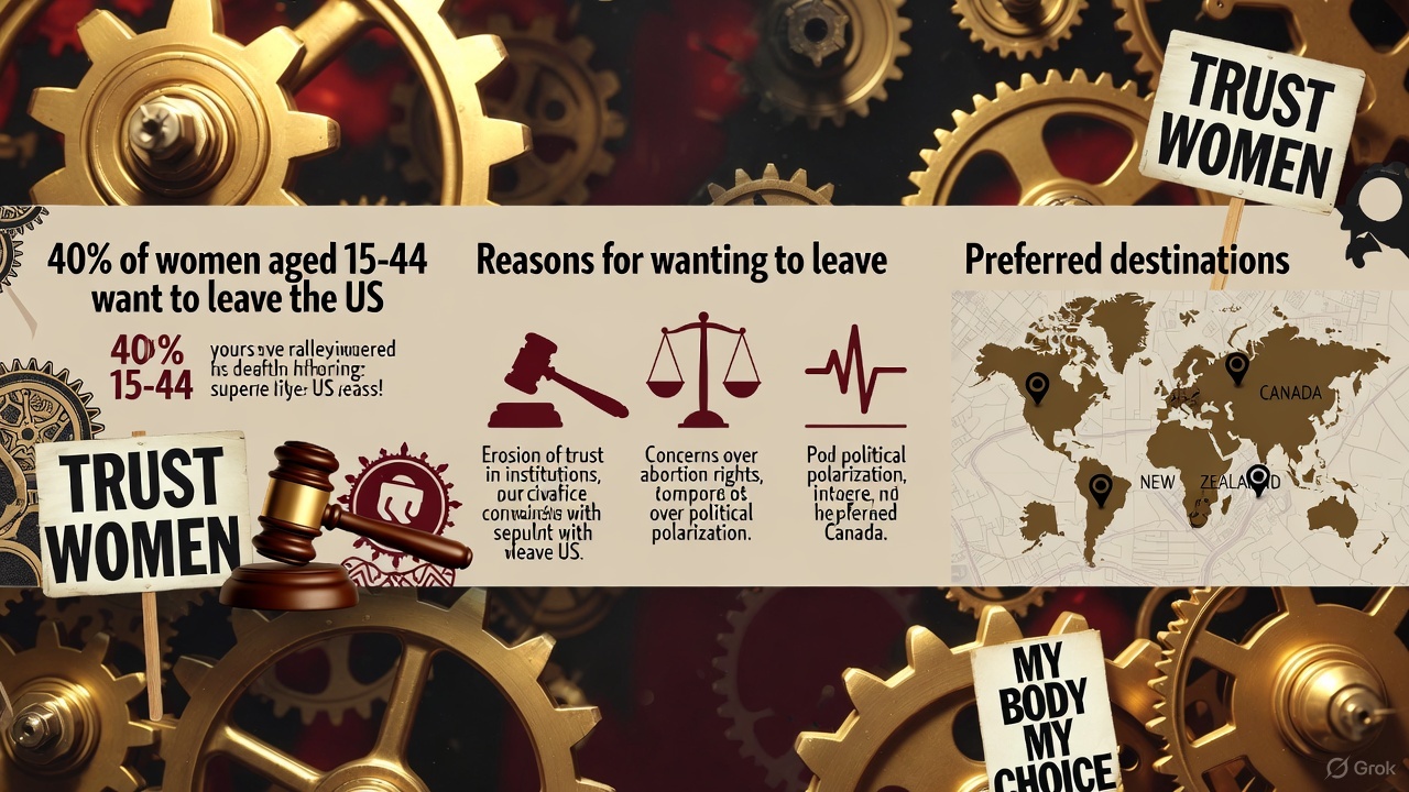 The Crumbling Social Contract: Why 40% of Young American Women Dream of Leaving for Good