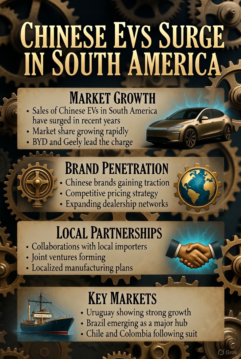 Chinese EVs Electrify South America: A Boom Without Tesla in Sight
