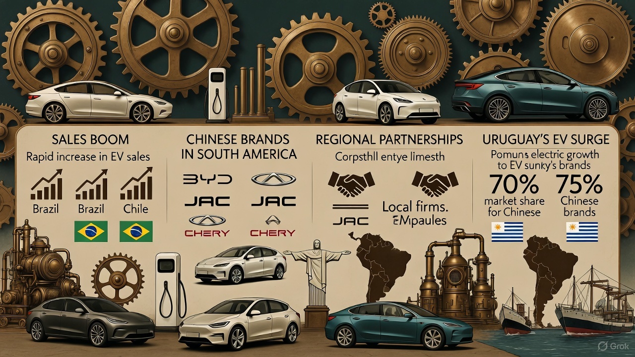 Chinese EVs Electrify South America: A Boom Without Tesla in Sight
