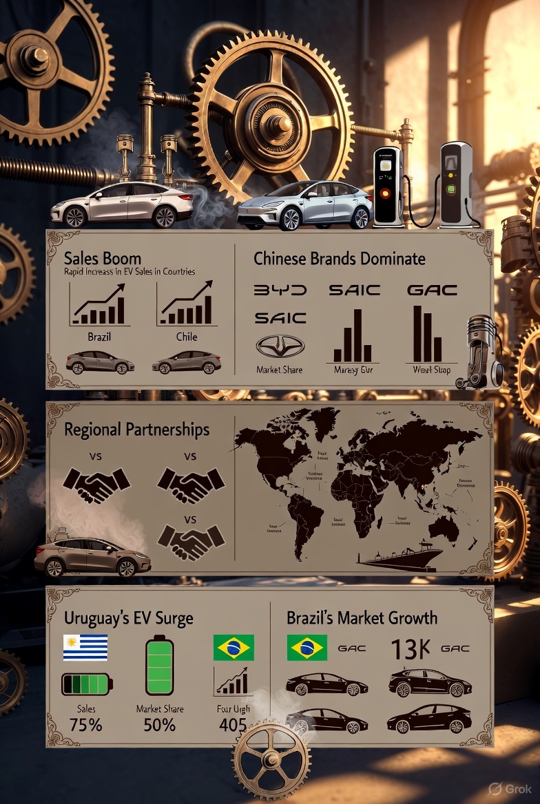 Chinese EVs Electrify South America: A Boom Without Tesla in Sight