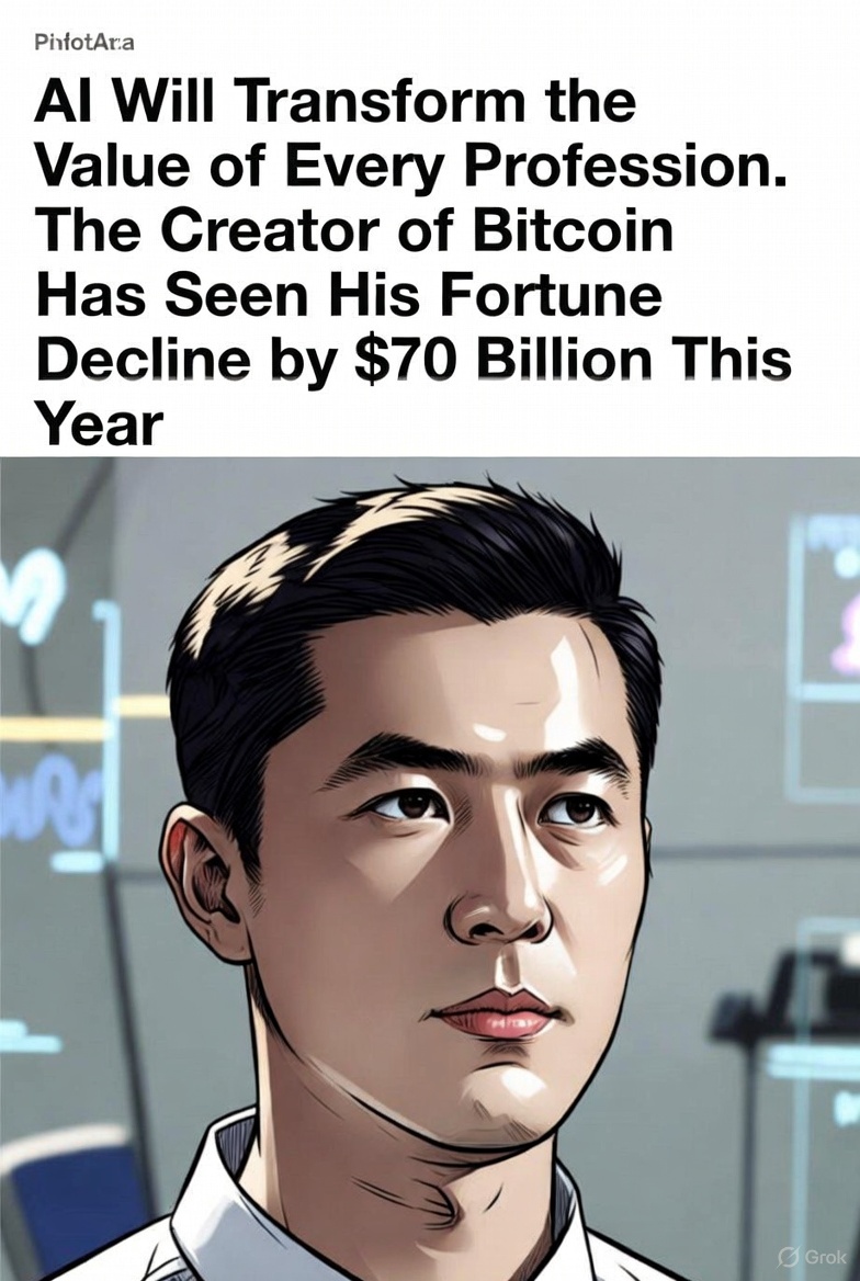 Satoshi Nakamoto's Shadowy Fortune Evaporates  Billion in a Month: Bitcoin's Brutal November Slide