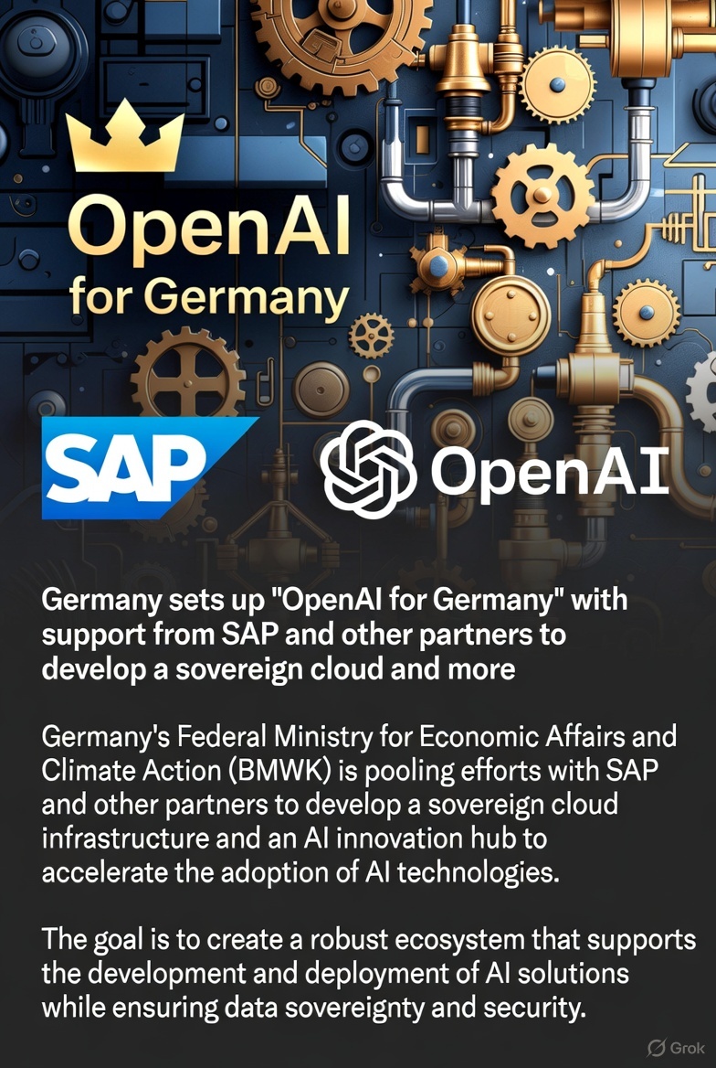 Germany’s Sovereign AI Leap: SAP and OpenAI Launch "OpenAI for Germany" to Power Public Sector Innovation