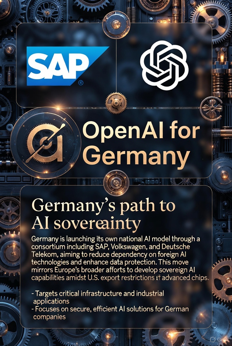 Germany’s Sovereign AI Leap: SAP and OpenAI Launch "OpenAI for Germany" to Power Public Sector Innovation