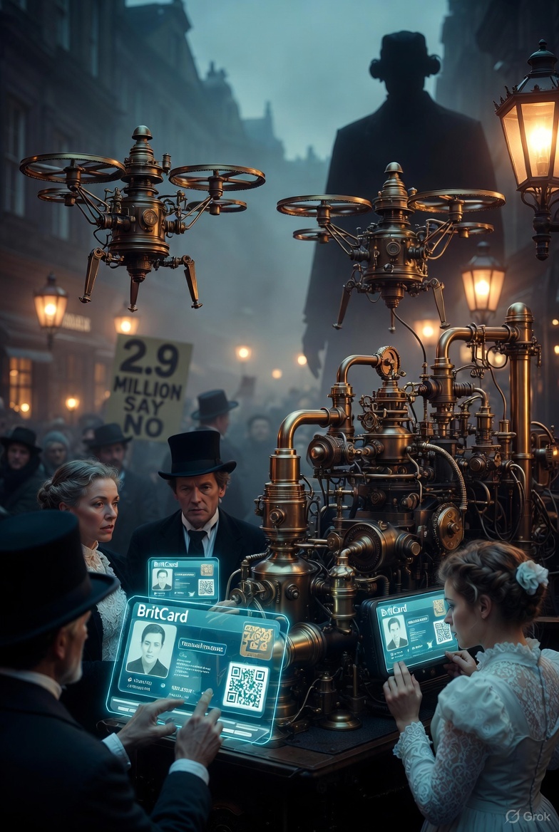 BritCard Blues: Britain's Digital ID Dream Sparks a 2.9 Million-Strong Orwellian Nightmare