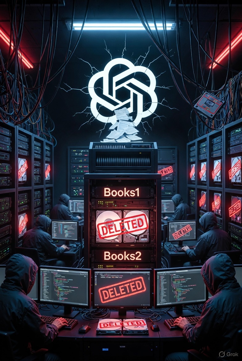 OpenAI's Shadow Library Scandal: Deleted Datasets and the High Stakes of AI Copyright Evasion
