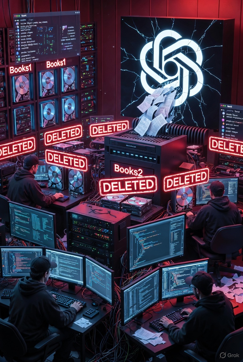 OpenAI's Shadow Library Scandal: Deleted Datasets and the High Stakes of AI Copyright Evasion