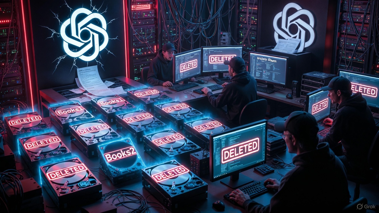 OpenAI's Shadow Library Scandal: Deleted Datasets and the High Stakes of AI Copyright Evasion