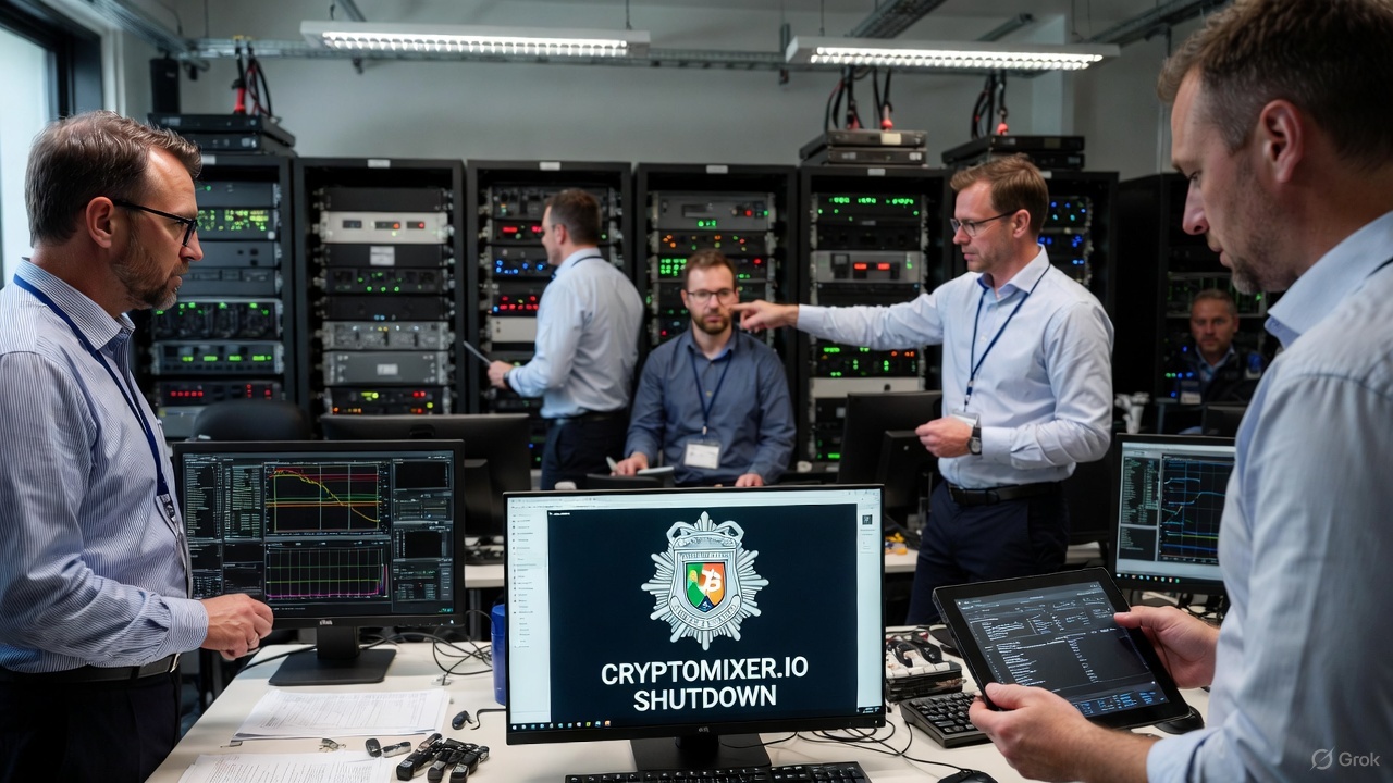 German and Swiss Authorities Shut Down CryptomixerIO, Seize 12 TB of Transaction History and €25 Million in Crypto