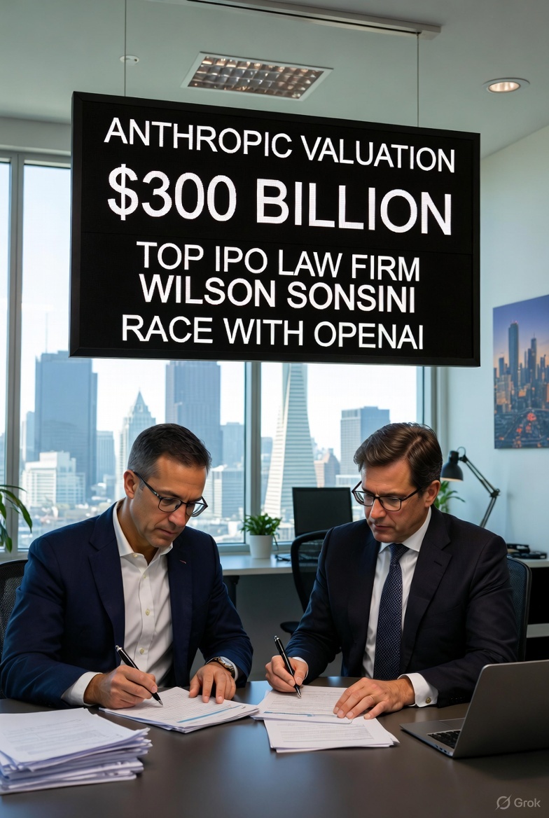 Anthropic Engages Top IPO Law Firm Wilson Sonsini, Signaling Potential 2026 Public Debut in Race with OpenAI