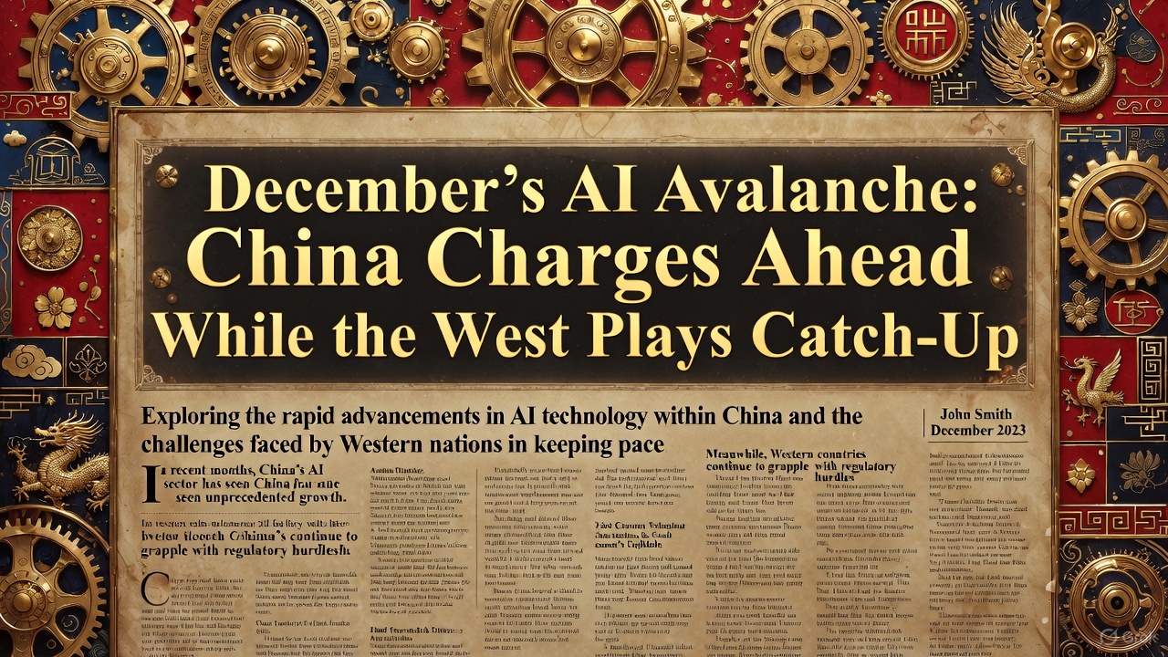 December's AI Avalanche: China Charges Ahead While the West Plays Catch-Up