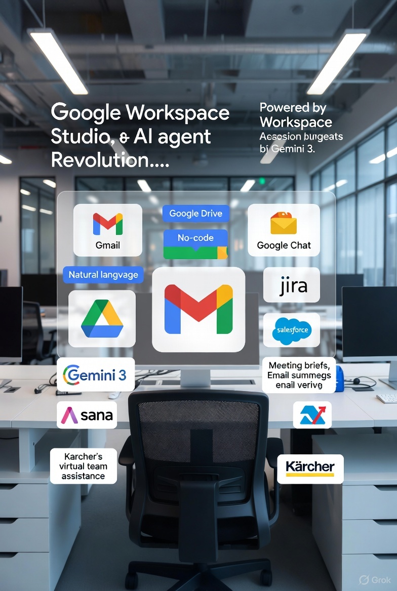 Google Unleashes Workspace Studio: A No-Code AI Agent Revolution Powered by Gemini 3