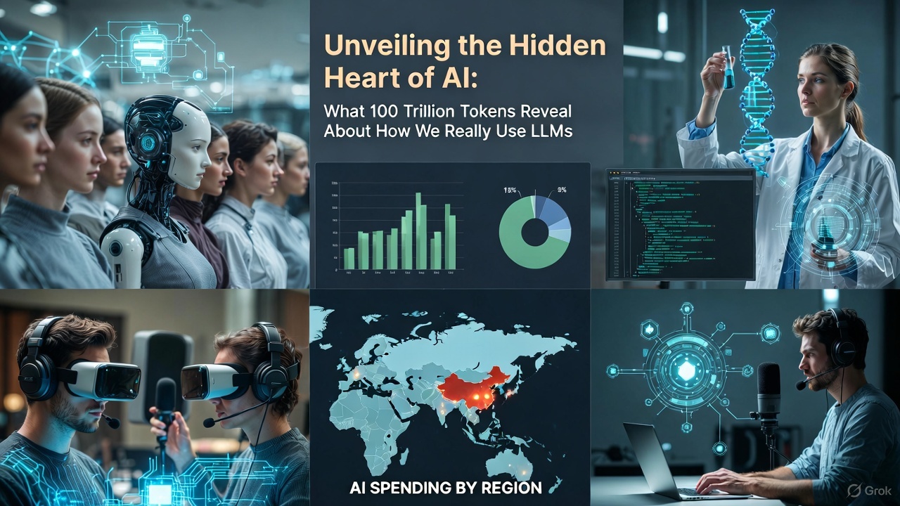 Unveiling the Hidden Heart of AI: What 100 Trillion Tokens Reveal About How We Really Use LLMs
