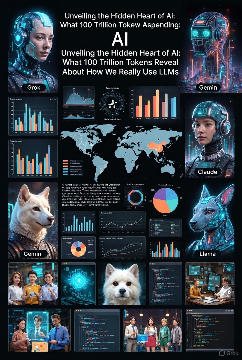 Unveiling the Hidden Heart of AI: What 100 Trillion Tokens Reveal About How We Really Use LLMs