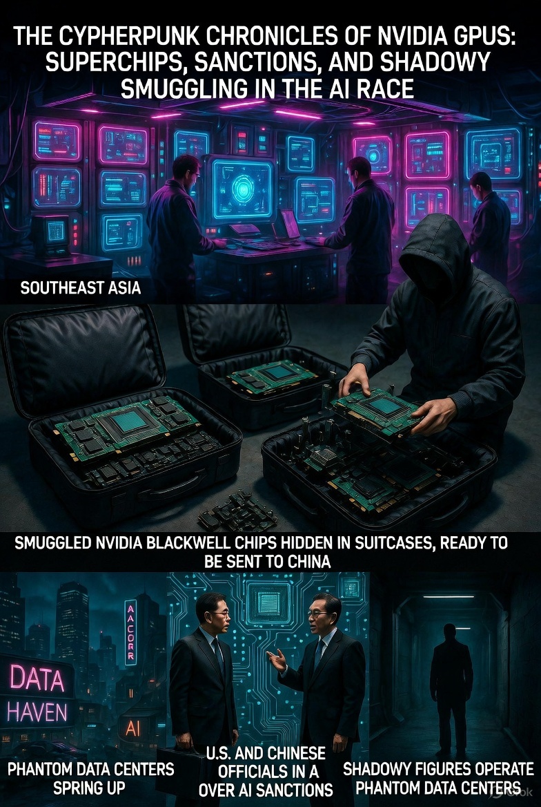 The Cyberpunk Chronicles of Nvidia GPUs: Superchips, Sanctions, and Shadowy Smuggling in the AI Race