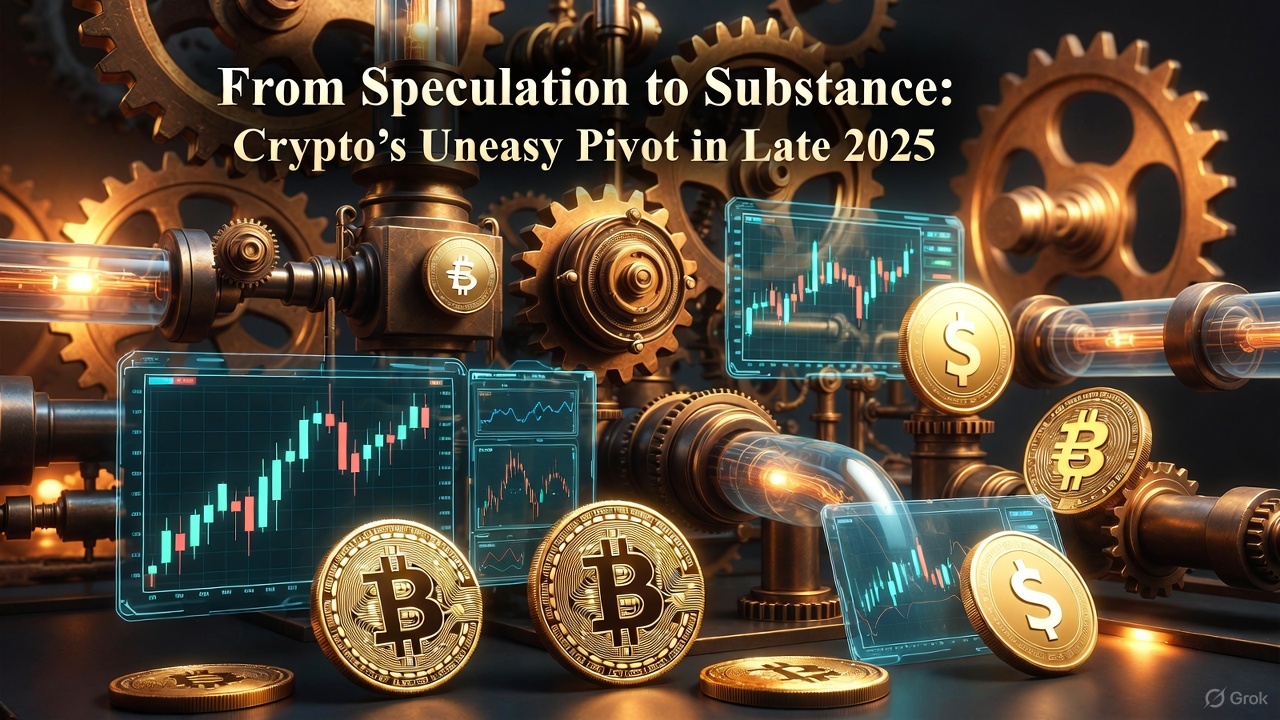 From Speculation to Substance: Crypto's Uneasy Pivot in Late 2025